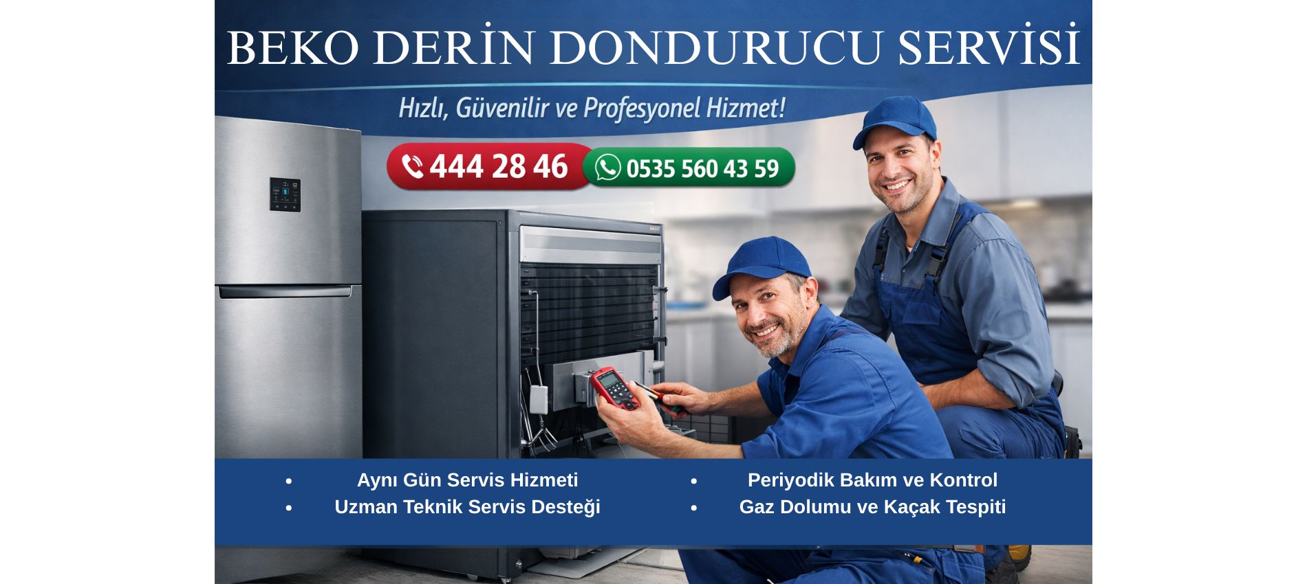 Beko Derin Dondurucu Servisi